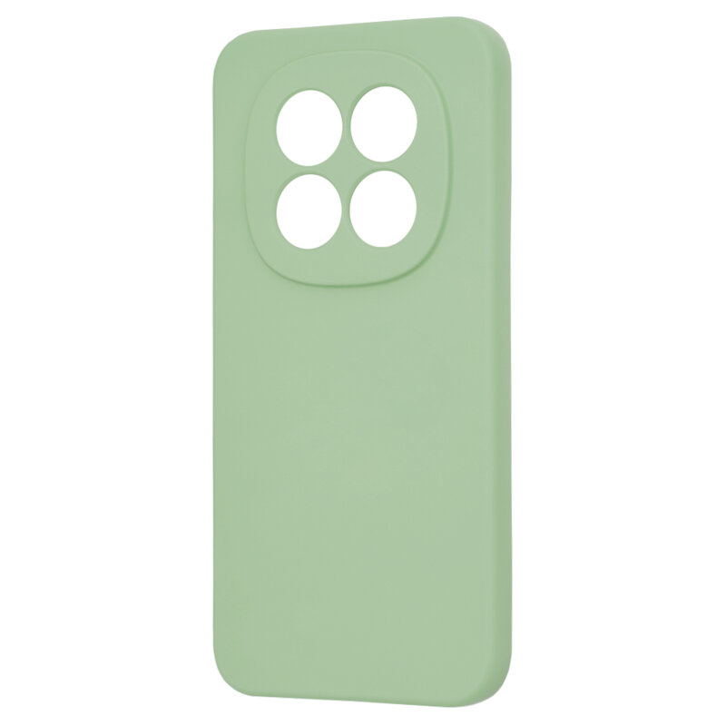 Husa silicon Xiaomi Redmi Note 15 Pro 5G Techsuit SoftFlex, verde deschis