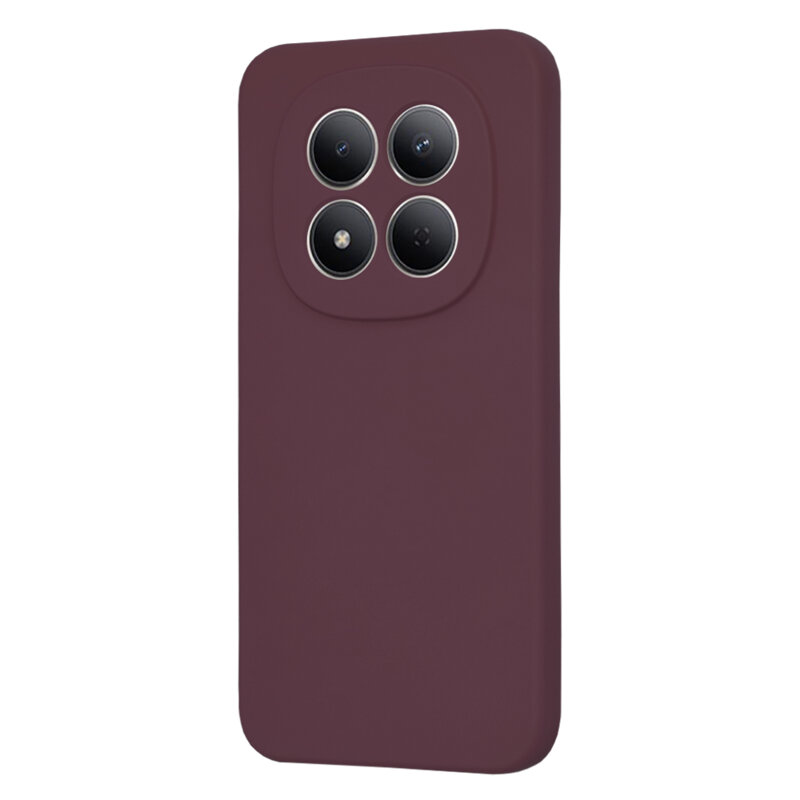 Husa silicon Xiaomi Redmi Note 15 Pro 5G Techsuit SoftFlex, bordo