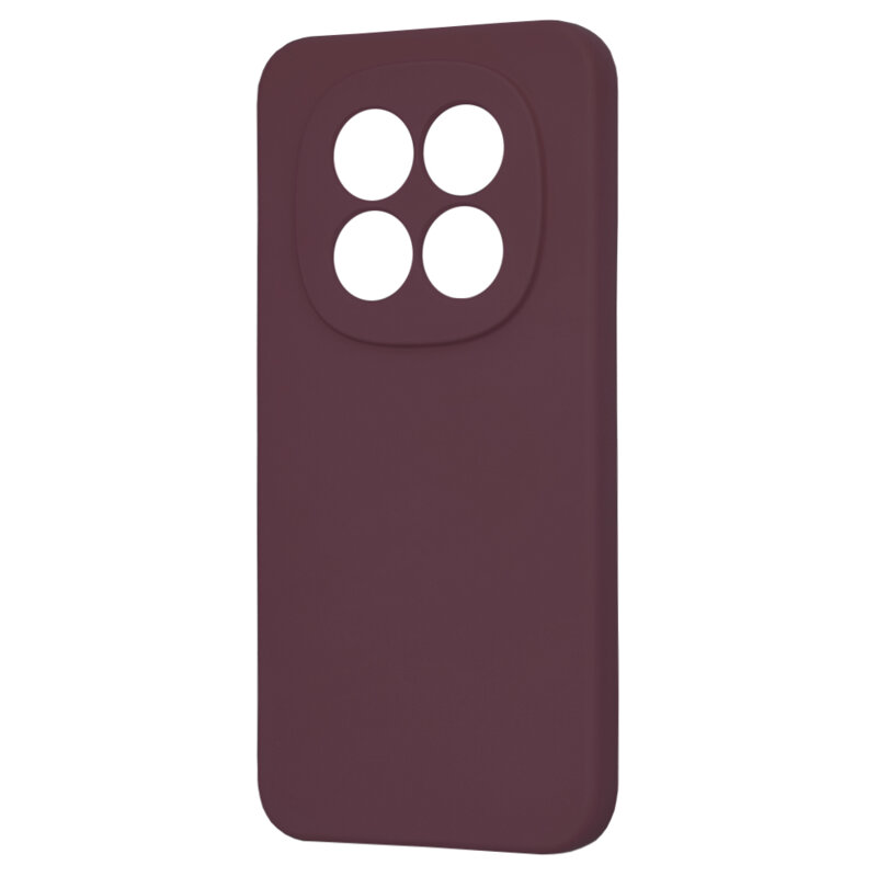 Husa silicon Xiaomi Redmi Note 15 Pro 5G Techsuit SoftFlex, bordo
