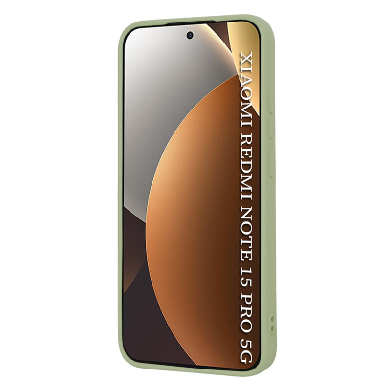 Husa silicon Xiaomi Redmi Note 15 Pro 5G Techsuit SoftFlex, verde
