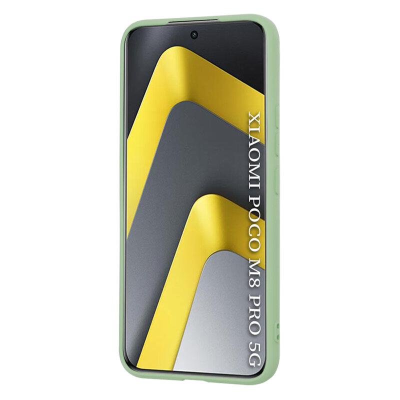 Husa silicon Xiaomi Poco M8 Pro 5G Techsuit SoftFlex, verde deschis