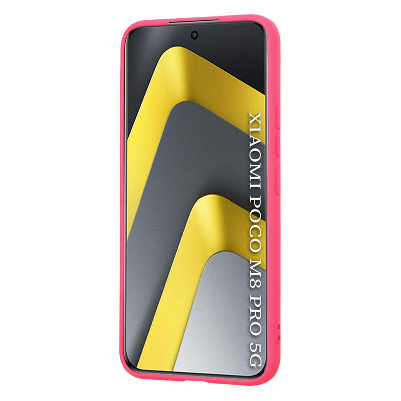 Husa silicon Xiaomi Poco M8 Pro 5G Techsuit SoftFlex, fucsia