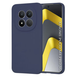 Husa silicon Xiaomi Poco M8 Pro 5G Techsuit SoftFlex, bleumarin