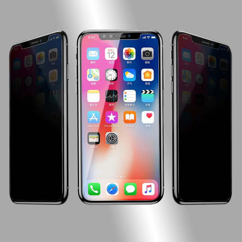 Folie sticla Oppo Find X9 Techsuit 111D Privacy Full Glue, negru