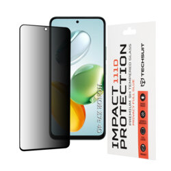 Folie sticla Honor X7c Techsuit 111D Privacy Full Glue, negru
