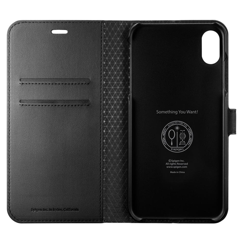 Husa iPhone XS Max Spigen Wallet S - Black