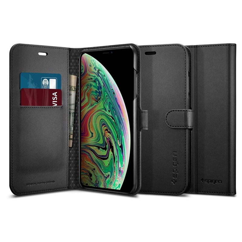 Husa iPhone XS Max Spigen Wallet S - Black