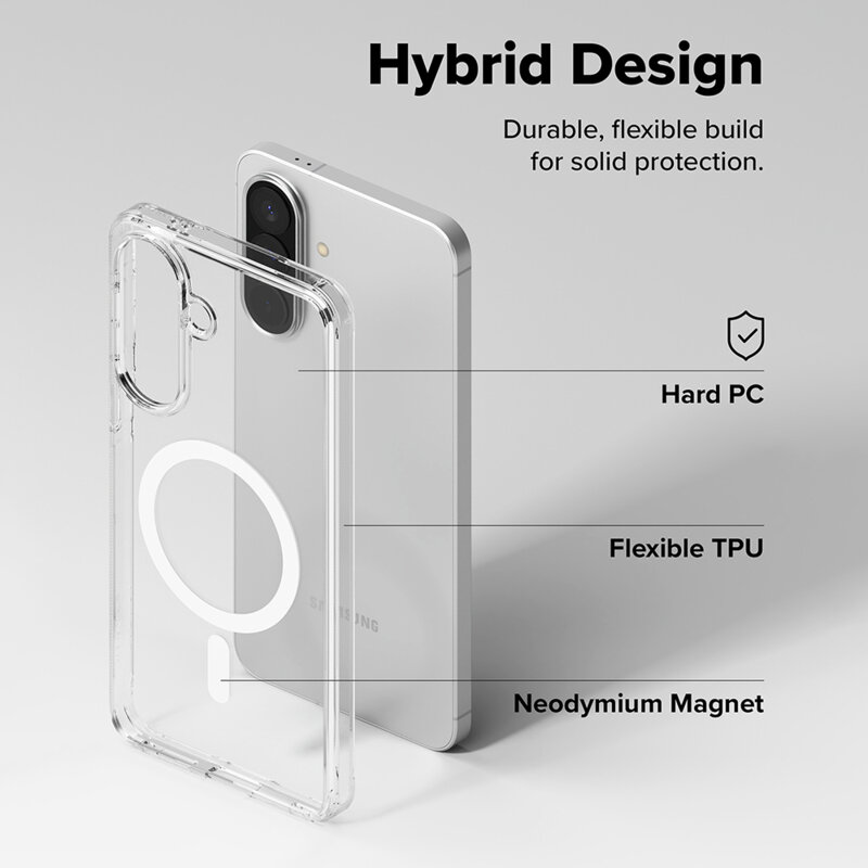 Husa Samsung Galaxy A57 5G Ringke Fusion MagSafe, transparenta