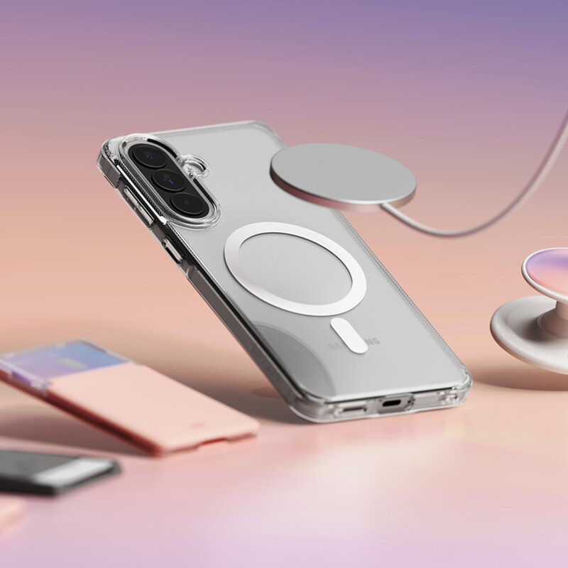 Husa Samsung Galaxy A57 5G Ringke Fusion MagSafe, transparenta