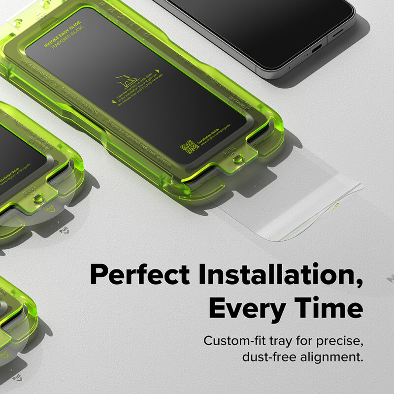 [Pachet 2x] Folie sticla Samsung Galaxy A57 5G Ringke Easy Slide Tempered Glass, transparenta