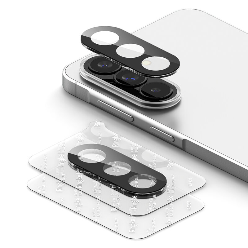 [Pachet 2x] Folie sticla camera Samsung Galaxy A57 5G Ringke Camera Full Cover, transparenta