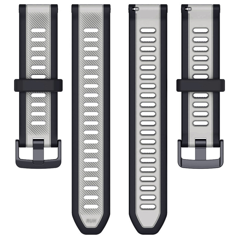 Curea Ceas 18 mm Techsuit, gri, W053