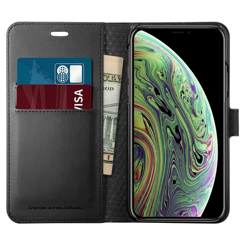 Husa iPhone XS Spigen Wallet S - Black