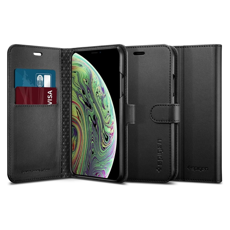 Husa iPhone XS Spigen Wallet S - Black