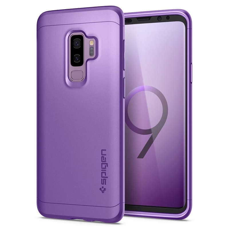 [PACHET 360°] Husa + Sticla Samsung Galaxy S9+ Plus Thin Fit SPIGEN - Lilac Purple