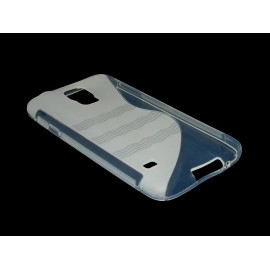 Husa Samsung Galaxy S5 G900 Silicon Gel TPU Alb Transparent