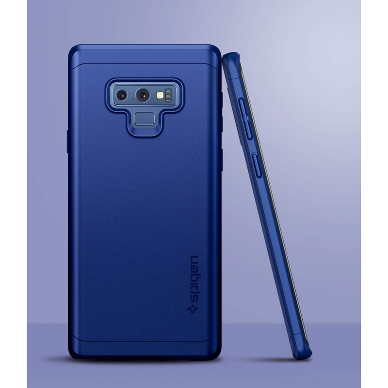 [PACHET 360°] Husa + Sticla Samsung Galaxy Note 9 Thin Fit SPIGEN - Ocean Blue