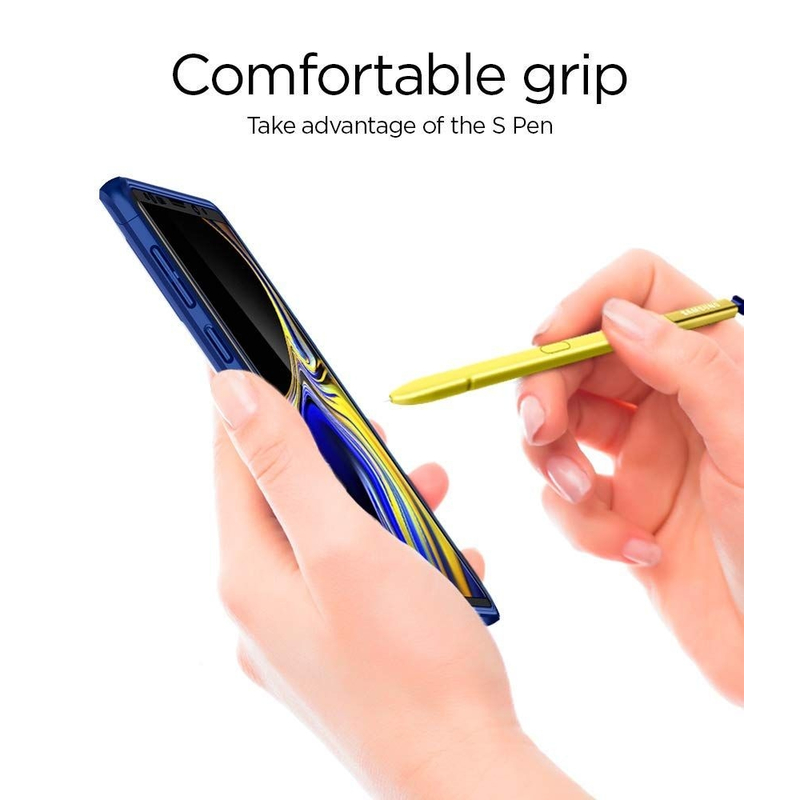 [PACHET 360°] Husa + Sticla Samsung Galaxy Note 9 Thin Fit SPIGEN - Ocean Blue