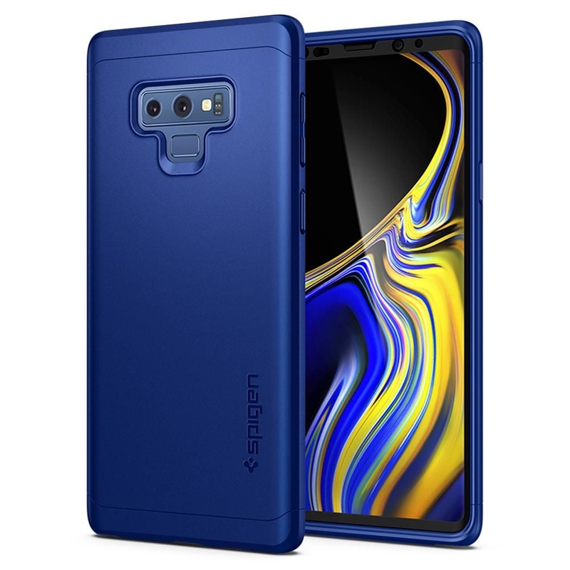[PACHET 360°] Husa + Sticla Samsung Galaxy Note 9 Thin Fit SPIGEN - Ocean Blue