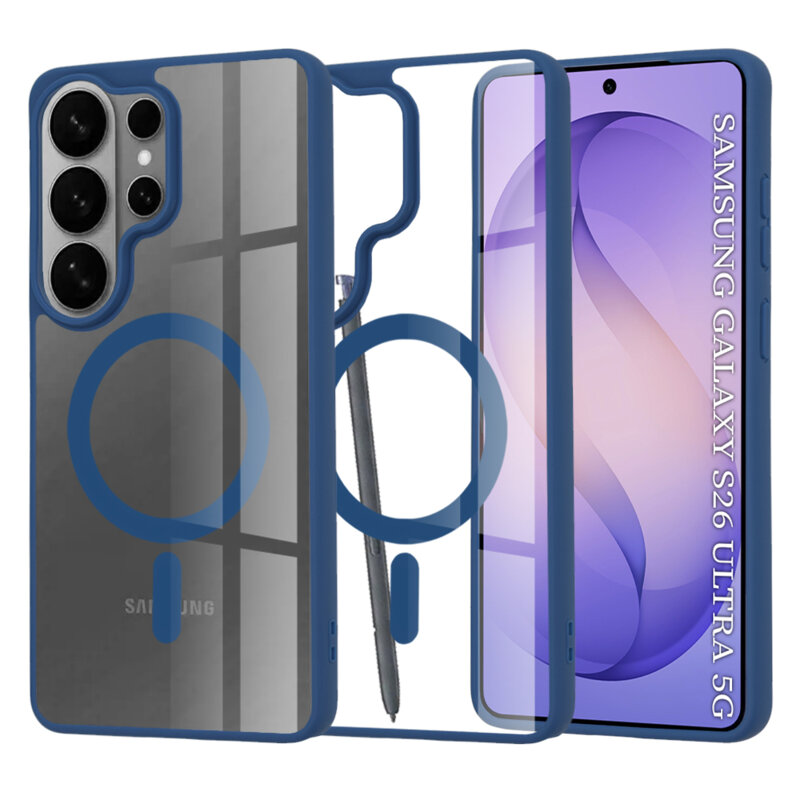 Husa Samsung Galaxy S26 Ultra Techsuit MagSafe Pro, albastru