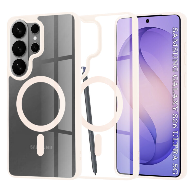 Husa Samsung Galaxy S26 Ultra Techsuit MagSafe Pro, roz