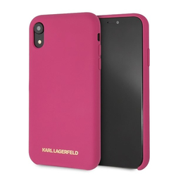 Bumper iPhone XR Karl Lagerfeld Silicone - Pink KLHCI61SLROG