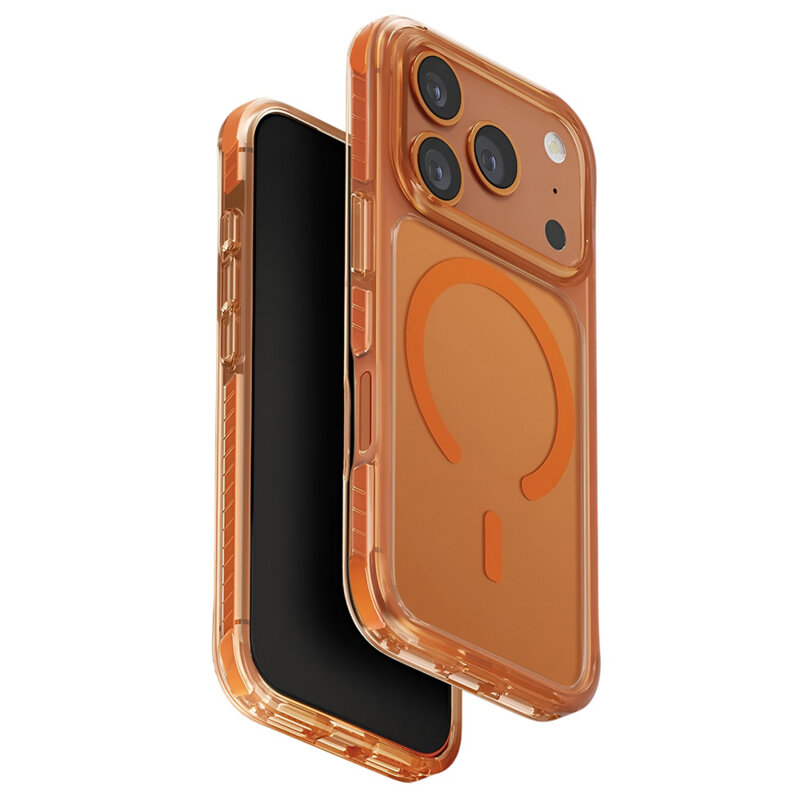 Husa iPhone 17 Pro Max UNIQ Combat MagClick, oranj