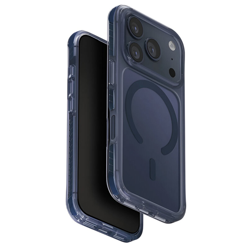 Husa iPhone 17 Pro UNIQ Combat MagClick, albastru