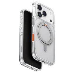 Husa iPhone 17 Pro UNIQ Swivix 360° Kickstand, argintiu