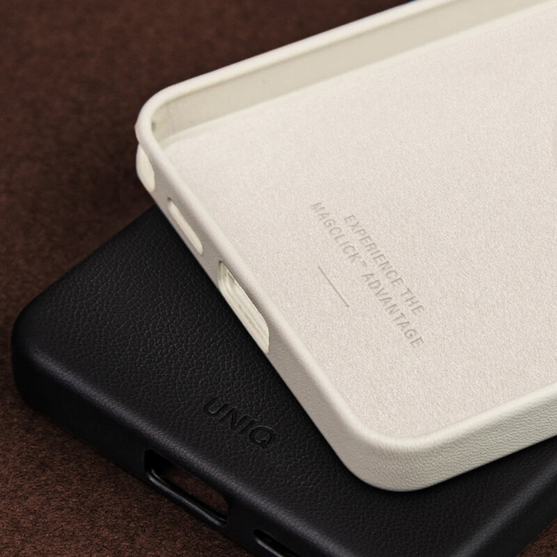 Husa Samsung Galaxy S26 UNIQ Lyden Leatherette, negru