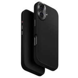Husa iPhone 17 UNIQ Lyden Leatherette, negru