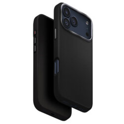 Husa iPhone 17 Pro Max UNIQ Lyden Leatherette, negru