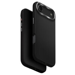 Husa iPhone 17 Air UNIQ Lyden Leatherette, negru