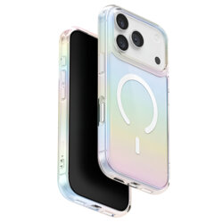 Husa iPhone 17 Pro Max UNIQ Iridescia MagClick™, Rainbow