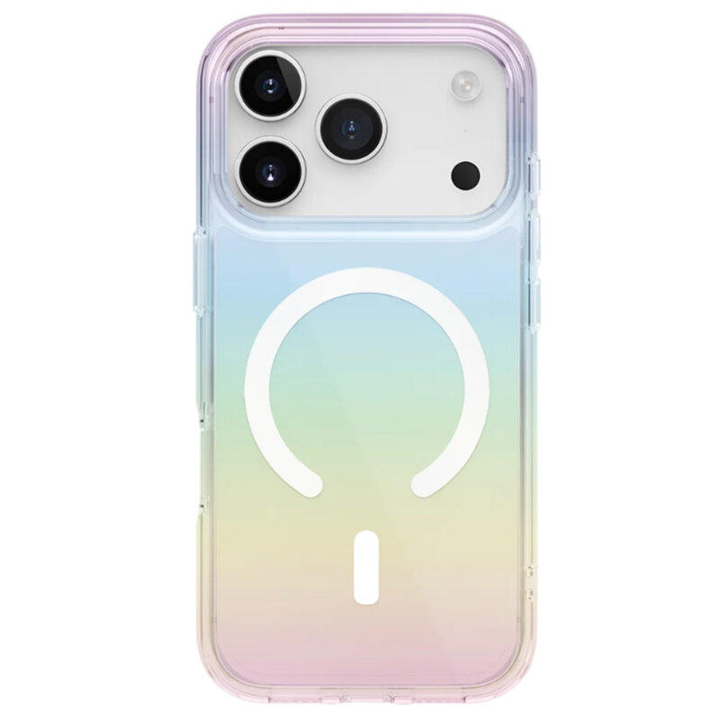 Husa iPhone 17 Pro UNIQ Iridescia MagClick™, Rainbow