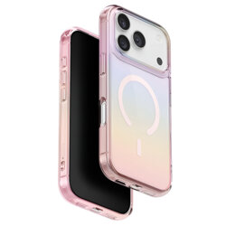 Husa iPhone 17 Pro Max UNIQ Iridescia MagClick™, Pastel Sky