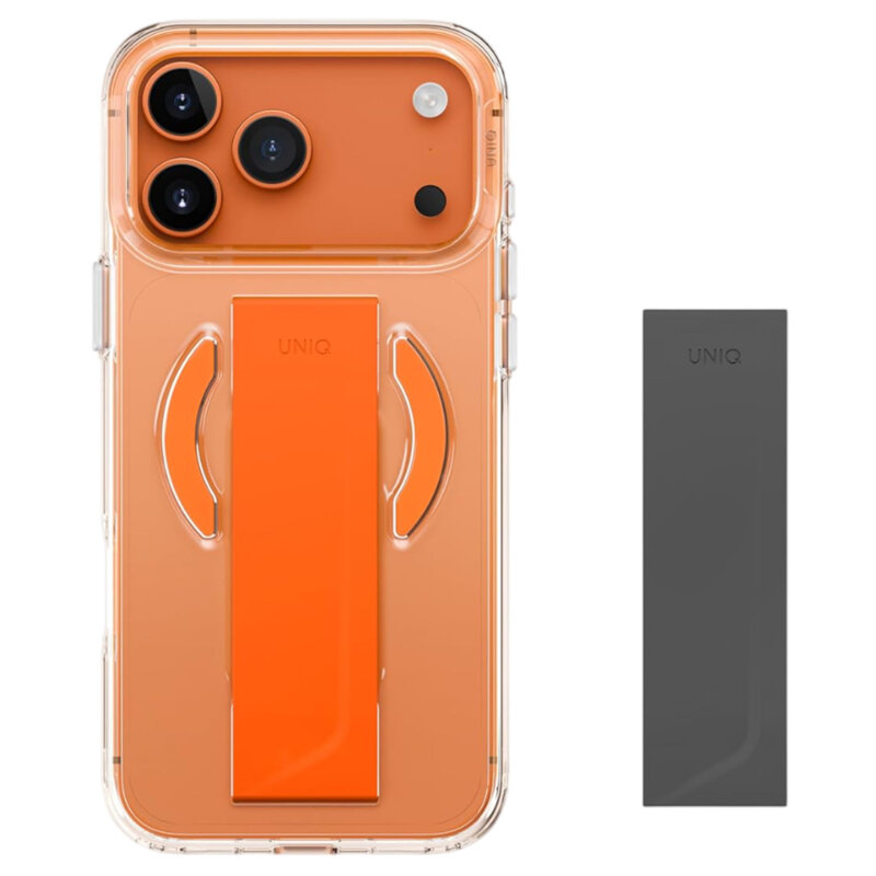 Husa iPhone 17 Pro UNIQ Heldro Air MagClick, oranj
