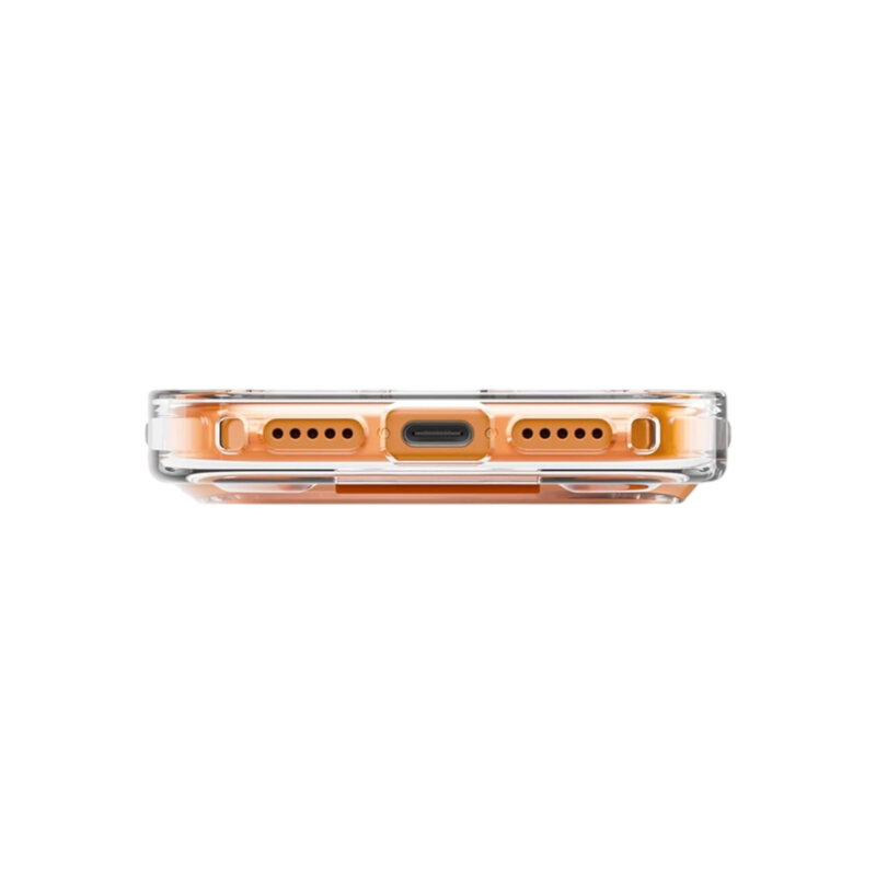 Husa iPhone 17 Pro UNIQ Heldro Air MagClick, oranj