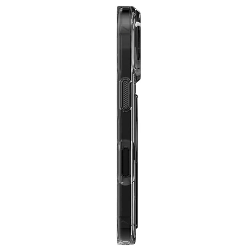 Husa iPhone 17 Pro Max UNIQ Heldro Air MagClick, negru/transparenta