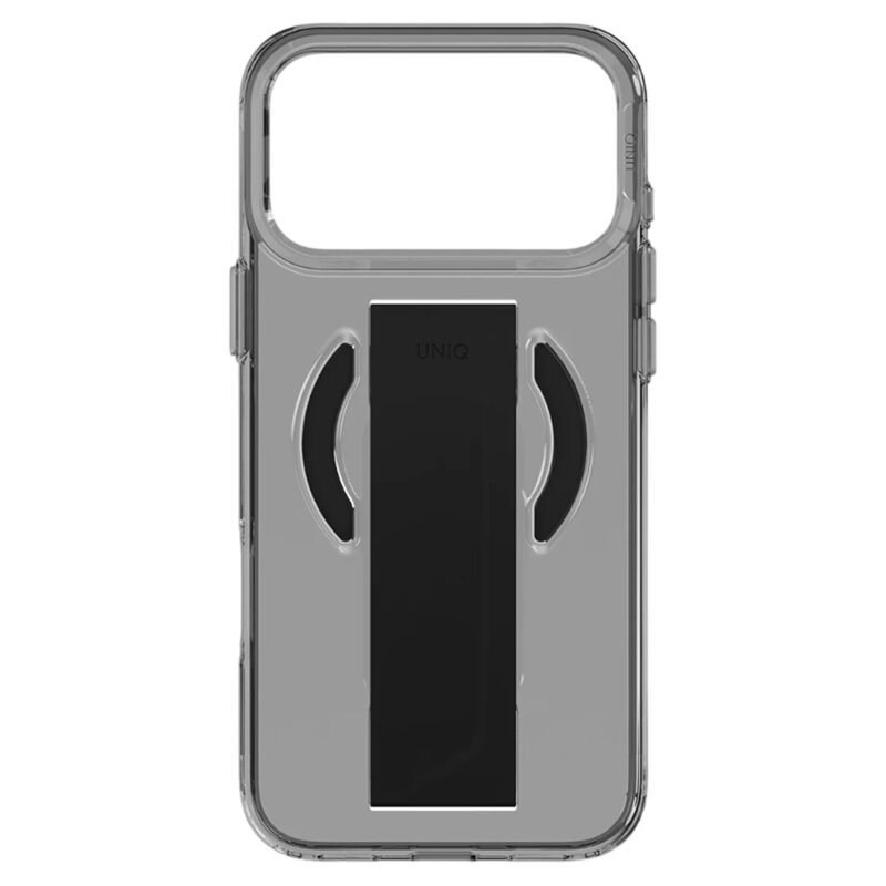 Husa iPhone 17 Pro UNIQ Heldro Air MagClick, negru/transparenta