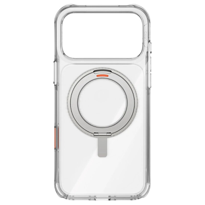 Husa iPhone 17 Pro UNIQ Swivix 360° Kickstand, argintiu