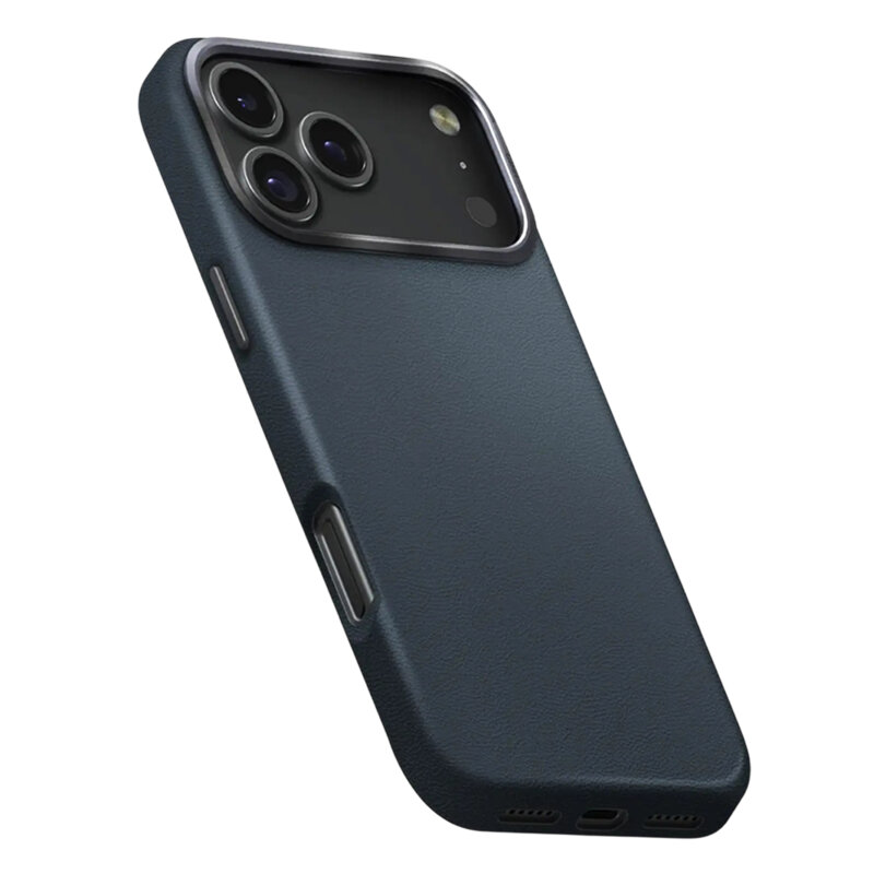 Husa iPhone 17 Pro Max UNIQ Lyden Leatherette, teal