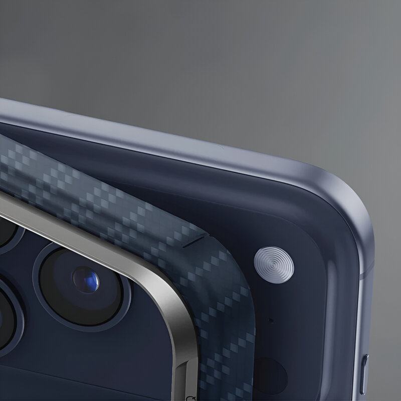 Husa iPhone 17 Pro UNIQ Keva Aramid, albastru