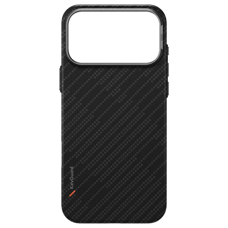 Husa iPhone 17 Pro UNIQ Keva Aramid, negru