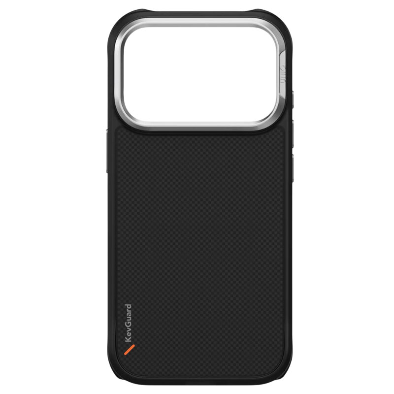 Husa iPhone 17 Pro Max UNIQ Keva Aramid, negru mat