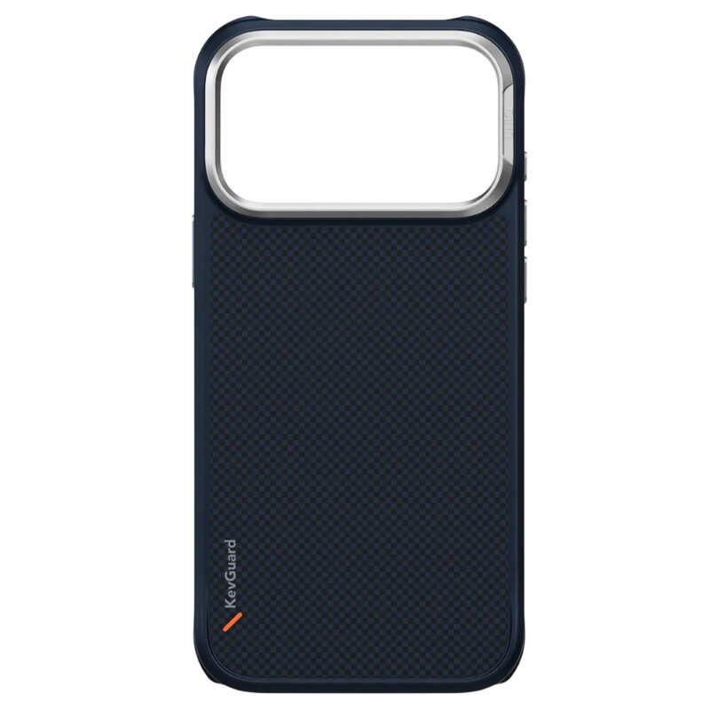 Husa iPhone 17 Pro Max UNIQ Keva Aramid, albastru inchis