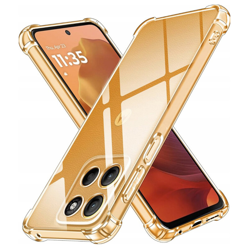 Husa Motorola Moto G17 Power Techsuit Shockproof Clear Silicone, transparenta