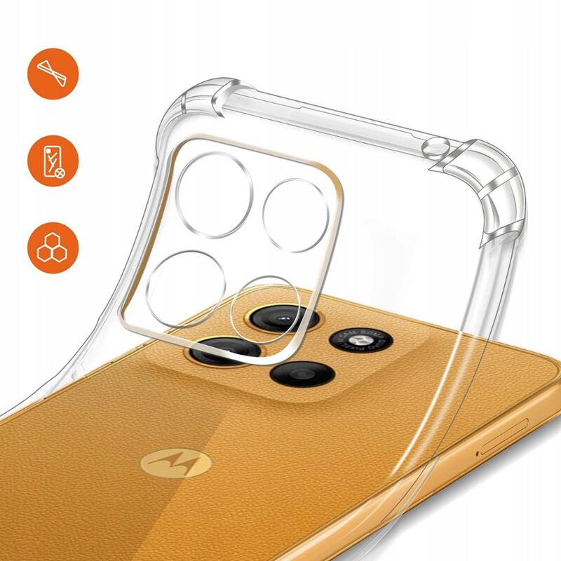 Husa Motorola Moto G17 Power Techsuit Shockproof Clear Silicone, transparenta