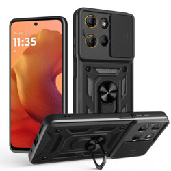 Husa Motorola Moto G17 Power protectie camera Techsuit CamShield Series, negru