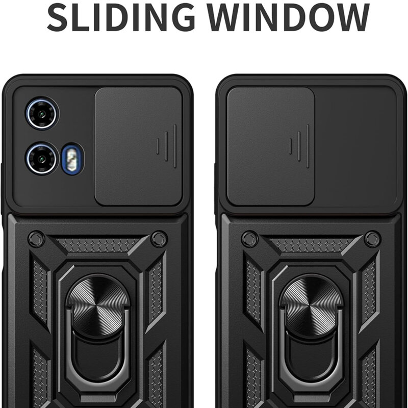 Husa Motorola Moto G17 Power protectie camera Techsuit CamShield Series, negru